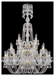 Люстра подвесная Bohemia Ivele Crystal 1402/16+8+4/300/XL-123/3D/G