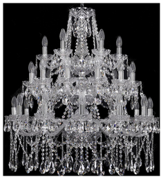 Люстра подвесная Bohemia Ivele Crystal 1413/12+12+6/300-90/3d/Ni