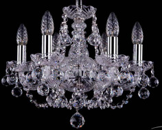 Люстра подвесная Bohemia Ivele Crystal 1406/6/141/Ni/Balls
