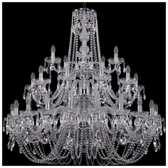 Люстра подвесная Bohemia Ivele Crystal 1402/20+10+5/400/3d/Ni