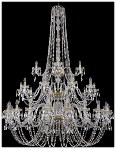 Люстра подвесная Bohemia Ivele Crystal 1402/20+10+5/530/h-206/3d/G