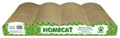 Когтеточка HOMECAT, Мятная волна, гофрокартон, 50х22х6см