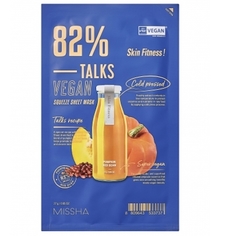 Маска для лица MISSHA Talks Vegan Squeeze Skin Fitness, 27 г