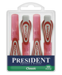 Межзубные ершики PresiDENT Classic размер XXS диаметр 0,23 мм 4 шт