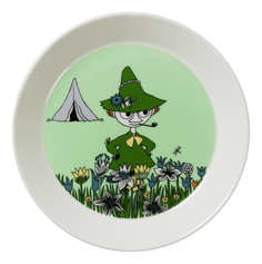 Moomin Тарелка 19см Снусмумрик зелёная