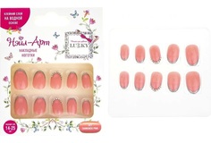 Набор накладных ногтей Lukky Нэйл-арт Diamonds & Pink