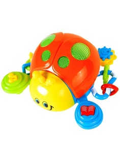 Детская развивающая музыкальная игрушка PlaySmart 7580-1, Божья коровка на батарейках