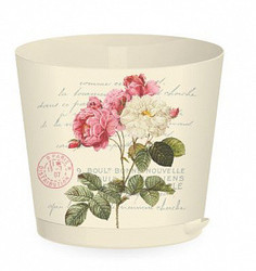 Горшок для цветов с прикорневым поливом "Easy Grow. Молочный прованс", 2 л, 16 см In Green