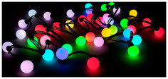 Световая гирлянда новогодняя Beautyled Мультишарики 23 мм BB 100-2-2RGB разноцветный