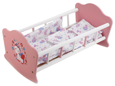 Мебель для кукол Карапуз Милый пони: кроватка и белье