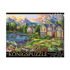 Пазлы Konigspuzzle. Домик у цветочной поляны, 1000 элементов Königspuzzle