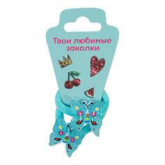 Резинка для волос Lavelle с декором голубая