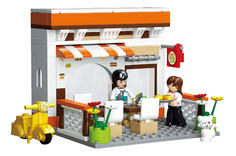 Конструктор пластиковый Sluban Город - Бистро 134 детали