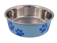 Одинарная миска для кошек и собак TRIXIE, пластик, сталь, разноцветный, 0.4 л