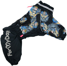 Комбинезон для собак FOR MY DOGS, мужской, черный, FW774 2-2019 M A2