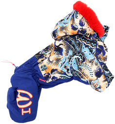 Комбинезон для собак FOR MY DOGS, женский, синий, FW674-2019 F 22