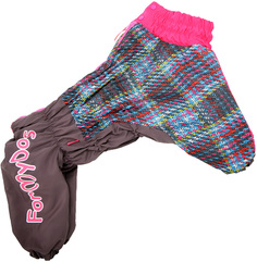 Комбинезон для собак FOR MY DOGS, женский, розовый, серый, FW760 2-2019 F A1