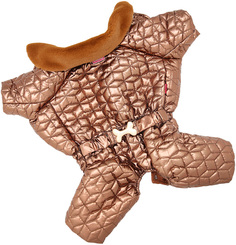 Комбинезон для собак FOR MY DOGS, мужской, коричневый металлик, FW719-2019 M 14