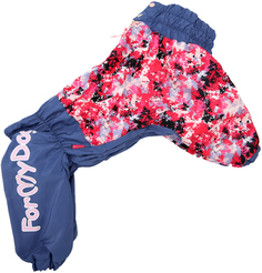 Комбинезон для собак FOR MY DOGS, женский, фиолетово-розовый, FW764-2019 F A2
