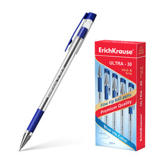 Ручка шариковая ErichKrause® ULTRA-30, синий в коробке 12 шт
