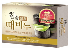 Косметическое мыло Mukunghwa Hardwood Charcoal Scrub Soap 100 г