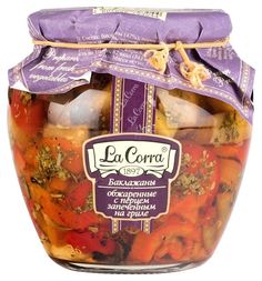 Баклажаны обжаренные La Corra с перцем, запеченным на гриле 550 г
