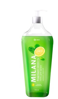 Гель для душа Grass Milana Бодрящая свежесть с маслом лемонграсса 750 мл