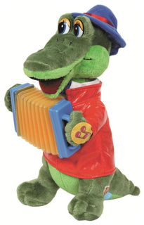 Мягкая игрушка Мульти-Пульти Карапуз крокодил гена 33 см с аккордеоном