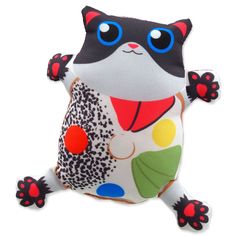 Мягкая игрушка для кошек Magic Cat Toy 3 в виде кошки, текстиль, мята, разноцветный, 14 см