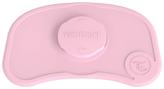 Коврик для кормления с тарелочкой Twistshake Click Mat Mini, пастельный розовый