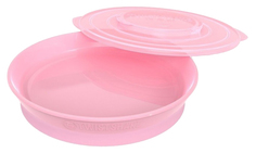 Тарелка Twistshake, цвет: пастельный розовый (Pastel Pink)