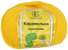 Пряжа Камтекс "Карамелька", 175 метров, 10 мотков по 50 грамм, цвет: 104 желтый ( 10)