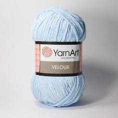 Пряжа Yarn art "Velour", цвет: 851 голубой, 170 м, 100 грамм (5 мотков) ( 5)