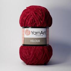 Пряжа Yarn art "Velour", цвет: 847 бордовый, 170 м, 100 грамм (5 мотков) ( 5)