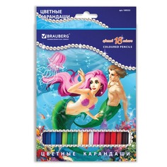 Карандаши цветные Brauberg Морские легенды, 18 цветов