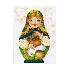 Набор для вышивания АЛИСА Матрешки. Летняя краса 19х26см, 6-05