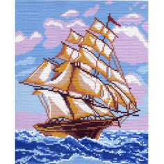 Канва с рисунком Матренин посад На всех парусах 19*24см (28*37см) 271-1