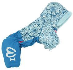 Комбинезон для собак FOR MY DOGS FW836-2020, мужской, голубой, 10, длина спины 24 см