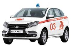 AUTOTIME Машинка Lada Xray. Скорая помощь, 1:36 68271W-RUS