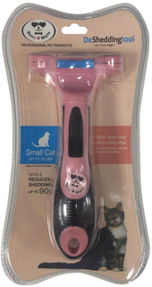 Расческа-триммер PerseiLine для короткошерстных кошек с очистителем S 4,5 см