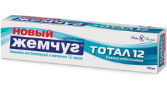 Зубная паста Новый жемчуг Тотал 12+нежное отбеливание 100 мл