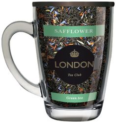 Чай LondonTea Club зеленый байховый крупнолистовой с сафлором в кружке 70г