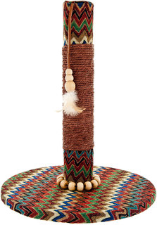 Когтеточка для кошек FERRIBIELLA Etnico Индиана Джонс, 34х34х42см