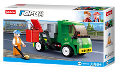 Конструктор Sluban Город: спецслужбы Мусоровоз, 118 деталей
