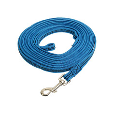 Поводок для собак Зооник, капроновый с латексной нитью, синий, 2 м x 15 мм