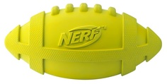 Апорт для собак NERF Мяч для регби пищащий, желтый, длина 17.5 см