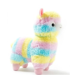 Мягкая игрушка Разноцветная Альпака 25 см Alpaca_25 Wellywell