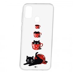 Чехол Kruche для Samsung Galaxy M30S Print Котенок в чашке (586191) КruЧЕ