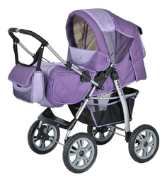 Коляска-трансформер Alis Am04 серый, фиолетовый