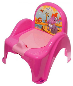 Горшок стульчик Tega Baby Сафари розовый